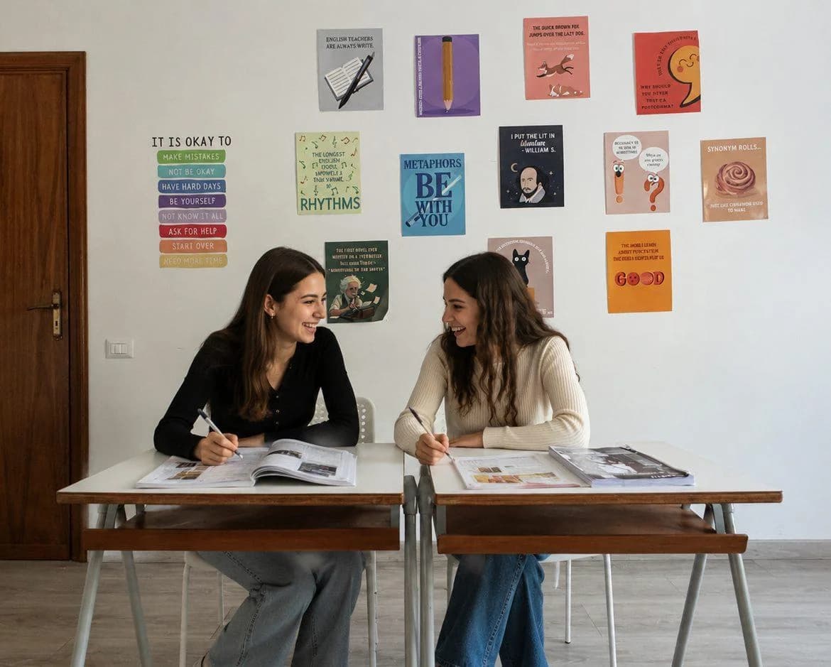 Students studying together